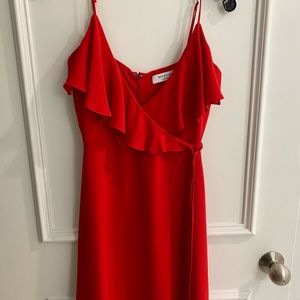 Bailey 44red silk mini dress